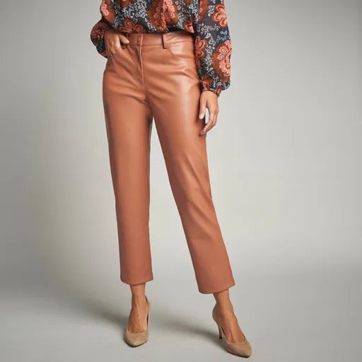 Pantaloni din piele ecologică 7/8