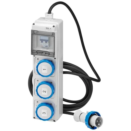 Tablou santier Q-DIN 5 ACS IEC 3X3P 16A MOBIL Gewiss GW68244N