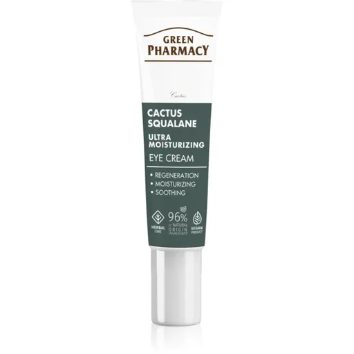 Green Pharmacy Cactus & Squalane Eye Cream hidratare și strălucire pentru pleoape și pungile de sub ochi 15 ml