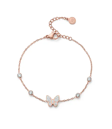 Oliver Weber Brățară delicată bronz cu fluture Nantosuelta Magic Blossoms 32335RG
