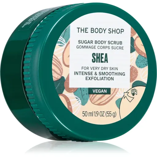 The Body Shop Shea Body Scrub exfoliant de corp cu zahăr unt de shea 50 ml