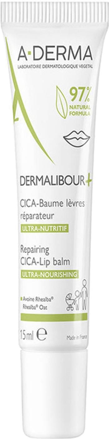 A-DERMA Balsam de buze hidratant Dermalibour+ (Repairing Cica-Lip Balm) 15 ml