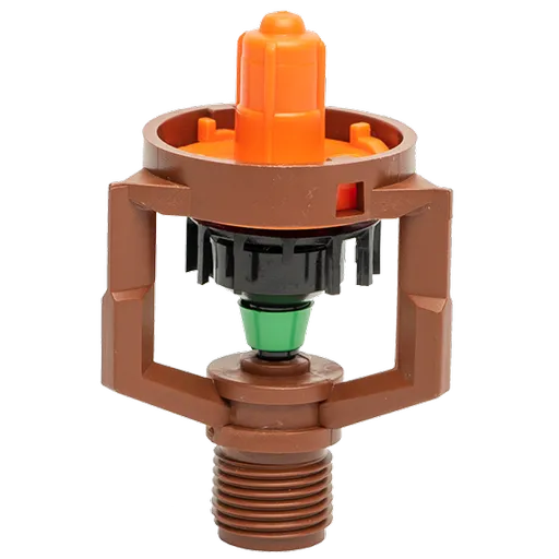 Aspersor Cu Reglare De Debit Pentru Spatii Deschise, Dimensiune 1/2" , Presiune 2,5 Bari , Maro, Diametru Aspersie 18m