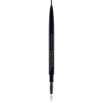 Kevyn Aucoin The Precision Brow Pencil creion pentru sprancene cu pensula culoare Dark Brunette 0,1 g