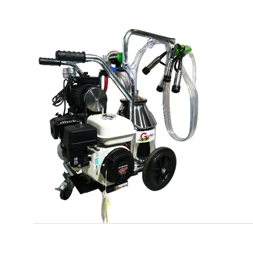 Mulgatoare Vaci GREEN LINE T130 INOX IC cu motor HONDA 5.5 CP, 1 post, 8-10 bovine pe ora