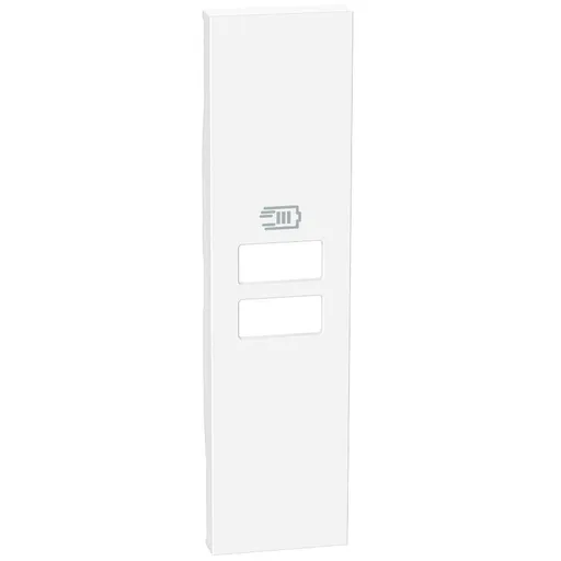 Placa pentru incarcatorul USB cu 2 porturi tip C Bticino Living Now KW13C, alb