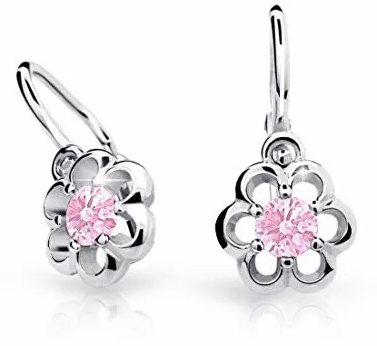 Cutie Jewellery Cercei pentru copii din aur alb C1947-10-X-2 roz