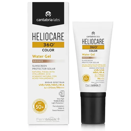 Heliocare Gel de protecție colorat 360° Color (Water Gel) 50 ml Bronze