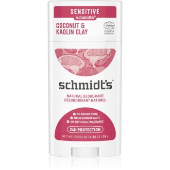 Schmidt's Coconut & Kaolin Clay deodorant stick 24 de ore 75 g