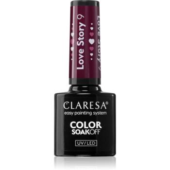 Claresa SoakOff UV/LED Color Love Story lac de unghii sub forma de gel culoare 9 5 g