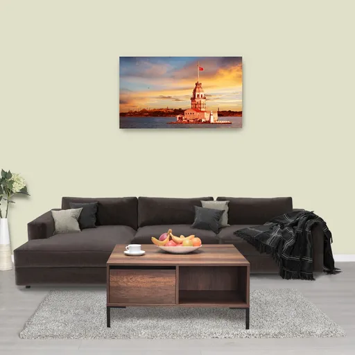 Masuta de cafea, Hanah Home, Shp-660-Oo-1, 90x42x90 cm, Maro