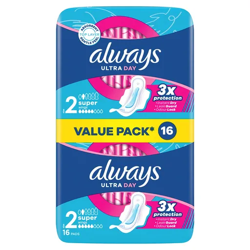 Always Absorbante igienice Ultra Day Super Duo 16 bucăți