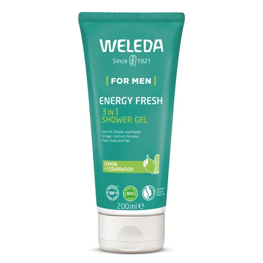 Weleda Gel de duș Energy Fresh 3 în 1 (Shower Gel) 200 ml