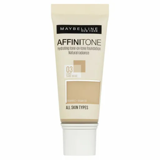 Maybelline Machiaj unificant cu pigmenți HD Affinitone (Hydrating Tone-One-Tone Foundation) tona de bază (Hydrating Tone-One-Tone Foundation) 30ml 16