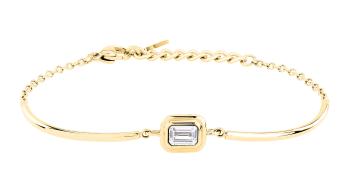 Trussardi Brățară elegantă placată cu aur cu zirconiu cubic T-Design TJAXA23