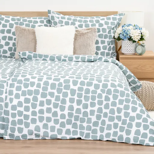 Lenjerie de pat 4Home Stone bumbac creponat, 140 x 220 cm, 70 x 90 cm