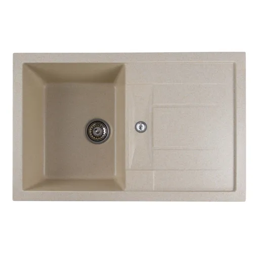 Chiuveta de Bucatarie Elefant Premium Troya 7850, Nisip Bej 776x496 mm