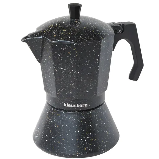 Cafetiera moka Klausberg KB 7160, 9 cesti, Inductie, Negru