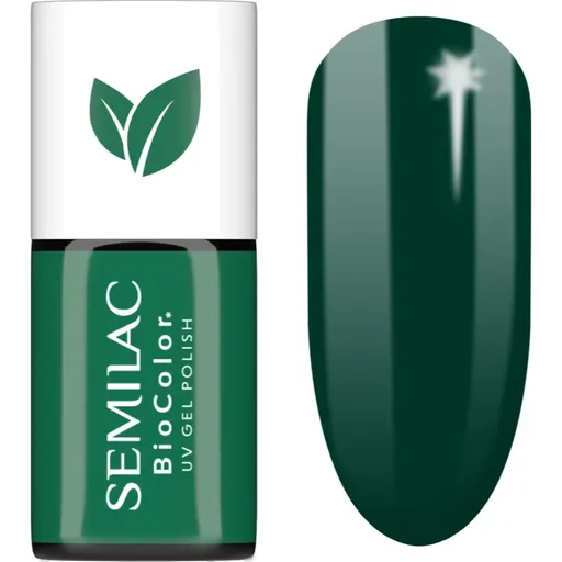 Semilac UV Hybrid BioColor unghii cu gel folosind UV / lampă cu LED culoare 731 Bottle Green 7 ml
