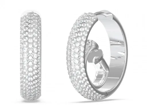 Guess Cercei rotunzi placați cu zirconi Crazy Earrings JUBE03299JWRHT/U