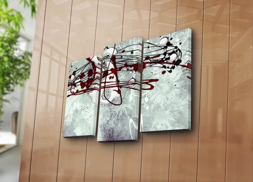 Tablou decorativ, 3PATK-90, 20 x 39 cm, 2 piese, Multicolor