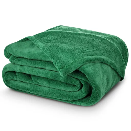 Carbotex Pătură din microfibră verde, 150 x 200 cm
