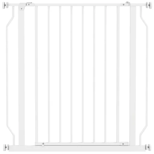 PawHut Cancel de Siguranță Larg pentru Câini, cu Ușă sub Presiune, pentru Uși, Holuri, Scări - Alb | Aosom Romania