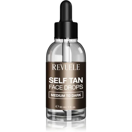 Revuele Paradise Bronze Self Tan Face Drops picaturi pentru bronzare faciale culoare Medium To Dark 30 ml