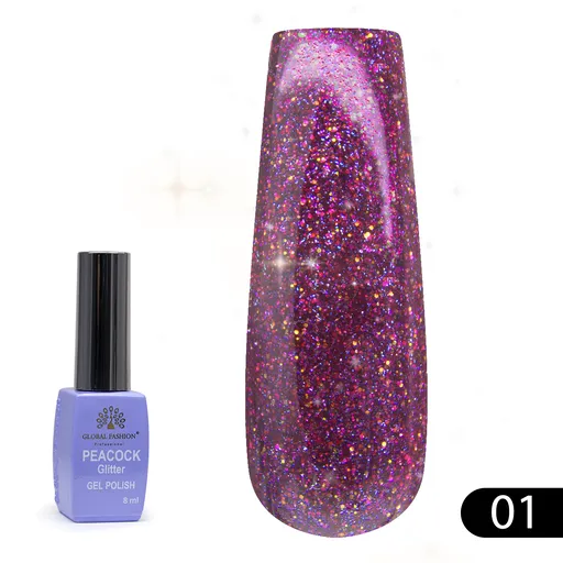 Oja Semipermanenta Peacock - 8 ml, 01