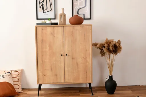 Bufet, Hanah Home, Calvin, 90x105x41 cm, Stejar