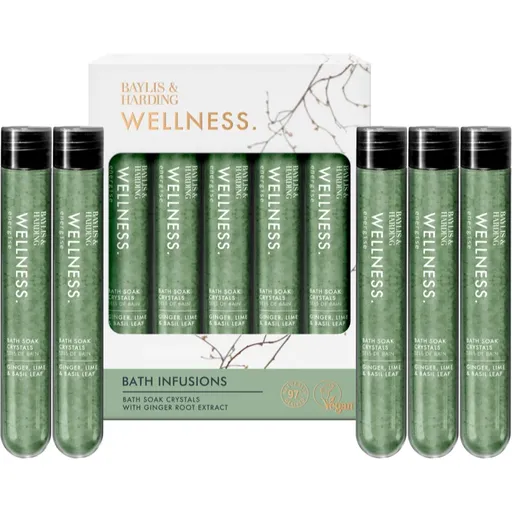 Baylis & Harding Wellness. Energise set cadou pentru cadă Ginger, Lime & Basil Leaf