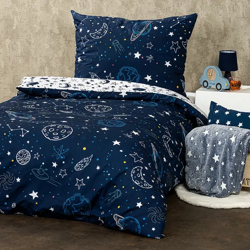 Lenjerie de pat din bumbac 4Home In Space, 140 x 200 cm, 70 x 90 cm