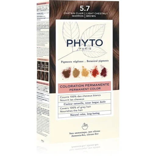 Phyto Color culoare par fără amoniac culoare 5.7 Light Chestnut Brown 1 buc