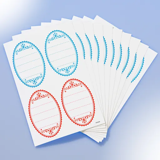 Etichete ovale pentru bucătărie