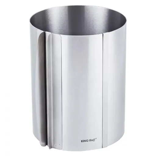 Inel pentru tort Kinghoff KH 1794, 16-30x20 cm, Pereti extensibili, Inox