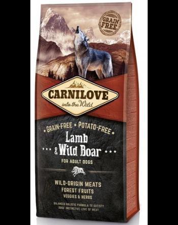 CARNILOVE Lamb&amp;Wild boar Adult Hrana uscata pentru caini adulti, cu miel 4 kg