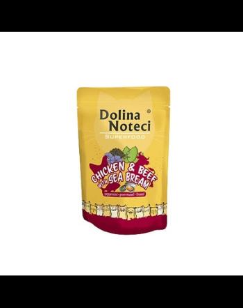 DOLINA NOTECI Superfood hrană umedă pentru pisici, cu pui, vită, dorada 85g