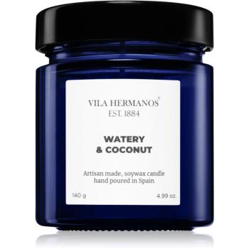 Vila Hermanos Apothecary Cobalt Blue Watery & Coconut lumânare parfumată 140 g