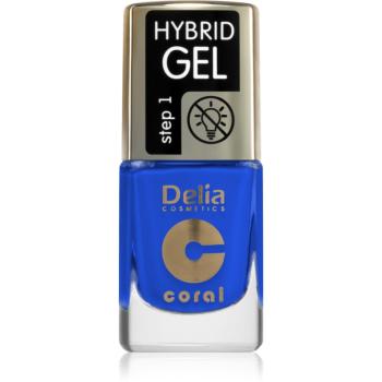 Delia Cosmetics Coral Hybrid Gel gel de unghii fara utilizarea UV sau lampa LED culoare 126 11 ml