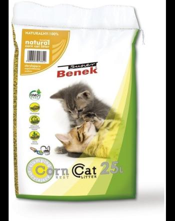 BENEK Super Corn Cat Asternut din porumb pentru litiera 25 L