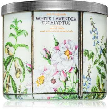 Bath & Body Works White Lavender Eucalyptus lumânare parfumată 411 g