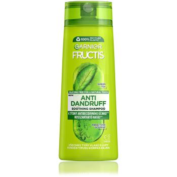 Garnier Șampon calmant antimătreață pentru toate tipurile de par cu mătreață Fructis Antidandruff (Soothing Shampoo) 400 ml