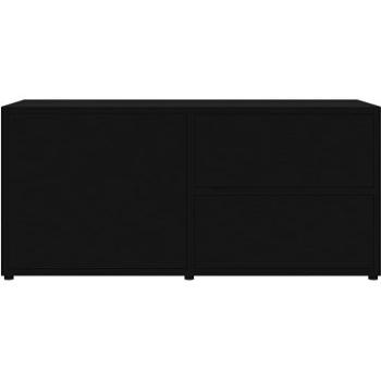 TV stolík čierny, 80 x 34 x 36 cm, drevotrieska (801851)