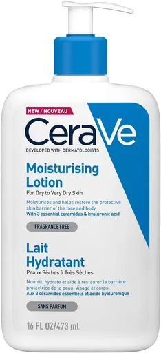 CeraVe Hidratant hidratant pentru pielea uscată până la foarte uscată (Moisturising Lotion) 473 ml
