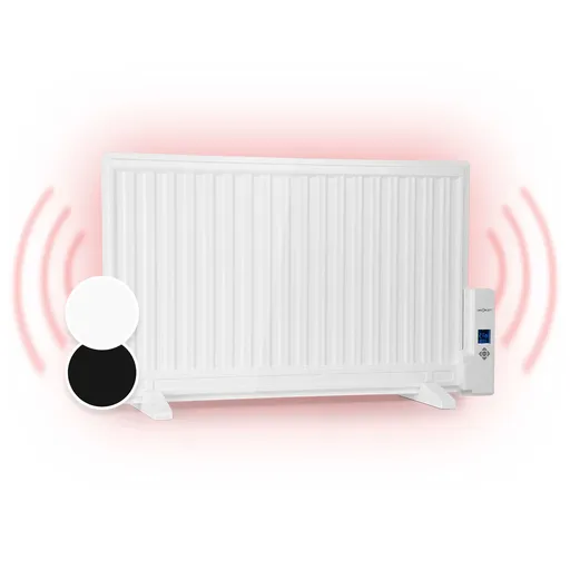OneConcept Wallander, radiator pe ulei, 800 W, termostat, încălzitor de ulei, ultra-plat, alb