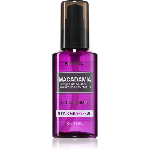 KUNDAL Macadamia Ultra Serum Pink Grapefruit ser ulei regenerator pentru par deteriorat 100 ml