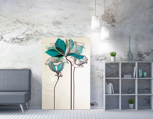 Tablou decorativ, WY97 (70 x 100), Lemn, Multicolor