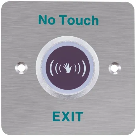 Buton iesire fara atingere Hikvision DS-K7P03, montaj ingropat, panou frontal, otel inoxidabil