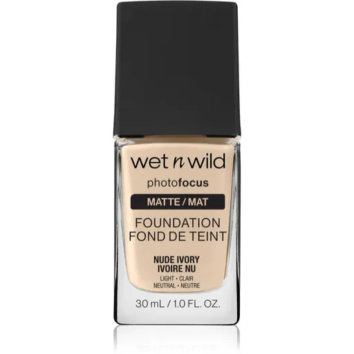 Wet n Wild PhotoFocus Make-up lichid matifiant culoare Nude Ivory 30 ml