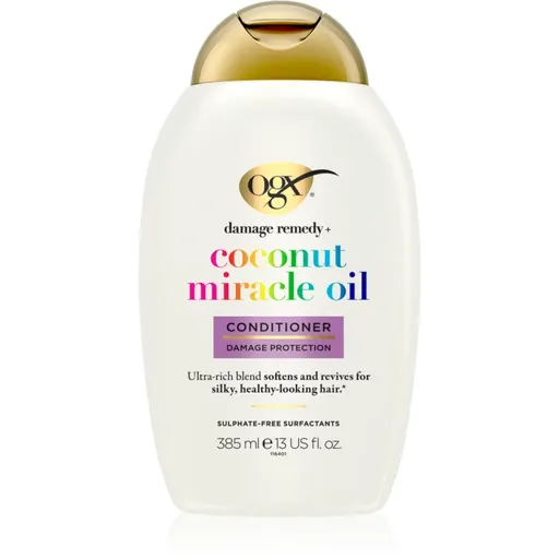 OGX Coconut Miracle Oil balsam pentru întărirea părului cu ulei de cocos 385 ml